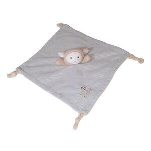 MTY International Lamb My 1st Easter Rattle Security Knotted Blanket Lovey 13"